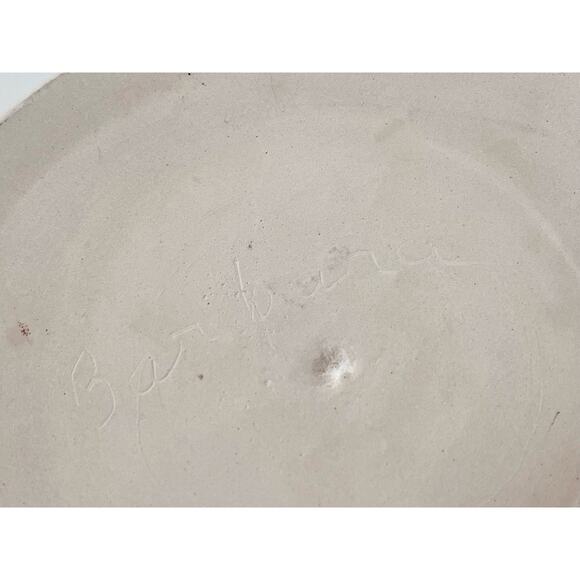 Vintage Large Round Handmade Ceramic Casserole Dish - Picture 6 of 10